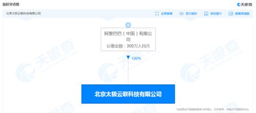 太極云聯(lián)注冊資本激增500%，阿里巴巴中國全資控股深化應(yīng)用軟件服務(wù)布局